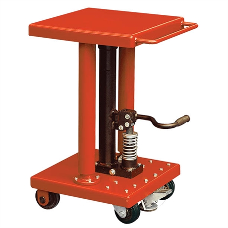 Adjustable hydraulic lift table 90 to 2700 kg