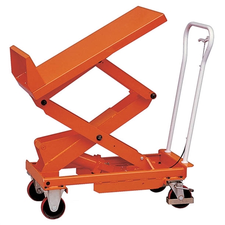 Tilting scissor lift table 400 and 800 kg