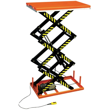 Electric triple scissors lift table 1000 and 2000 kg