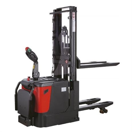 PS20D1750DA - Stand-up rider electric trans-stacker with reinforced straddle legs 1750 mm 2000 kg
