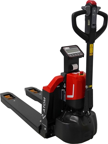 Electric lithium pallet truck with weighing system and printer 2000 kg