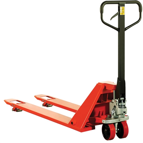 Low-profile 35 and 51 mm manual pallet truck 1000 and 1500 kg