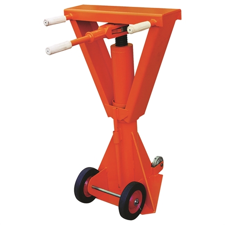 TJ60 - Trailer stabilizing jack 45000 kg  support plate 153 x 612 mm