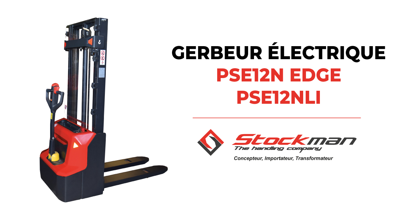 The PSE12N and PSE12N LI electric stackers