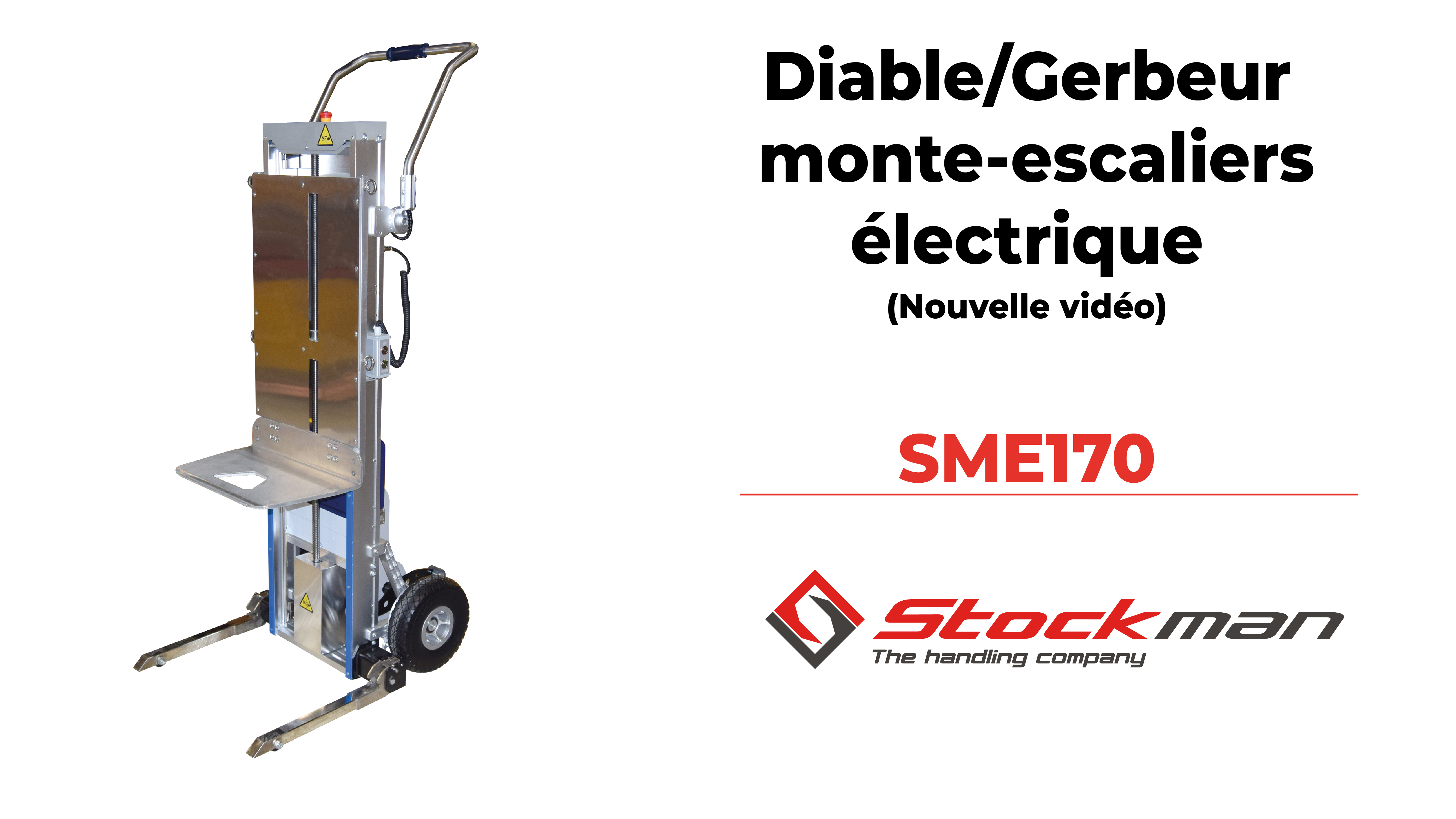 Stockman  Diable monte-escaliers électrique aluminium à chenilles 300kg -  CT300A