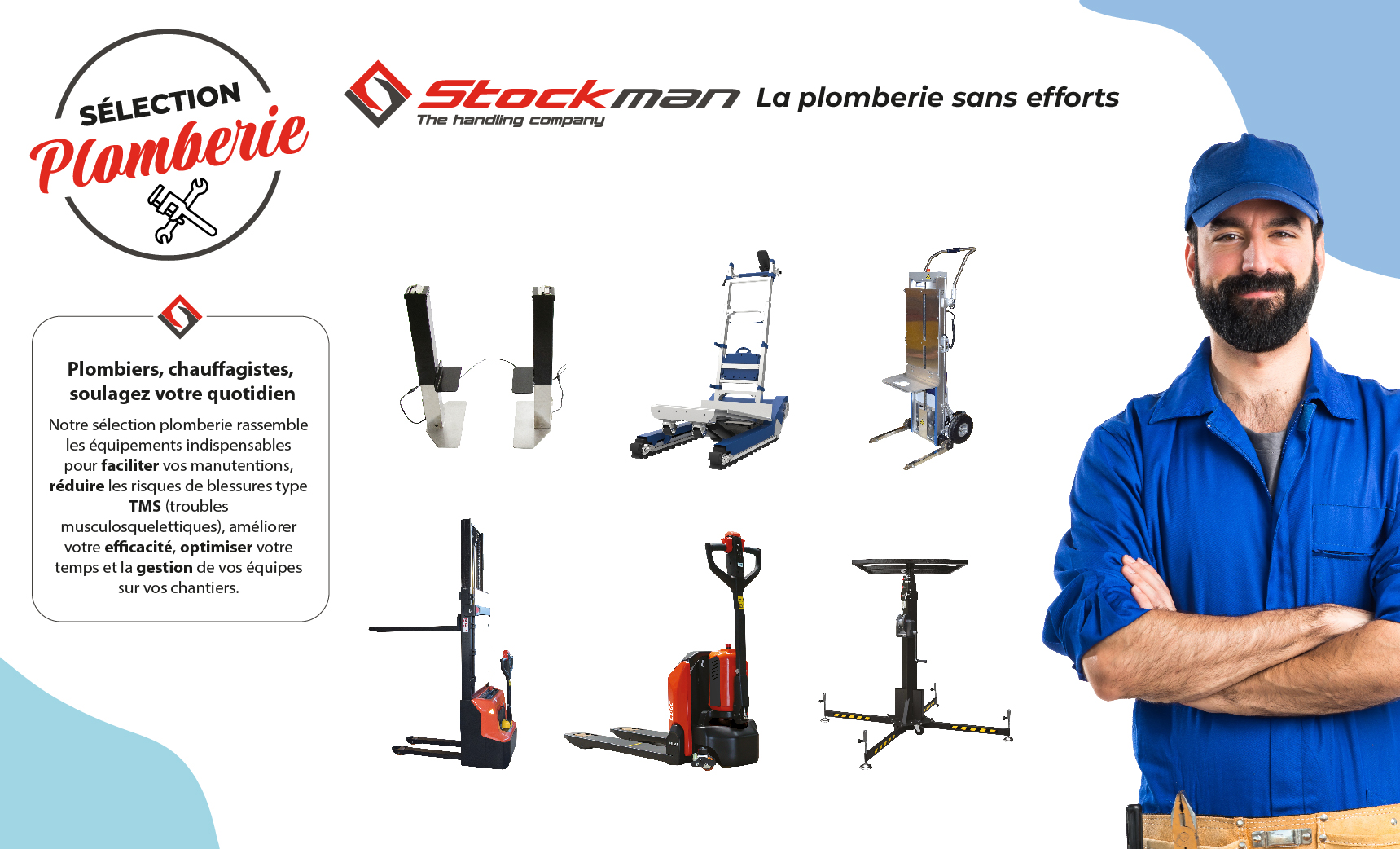 PLUMBERS: revolutionize your daily jobs with STOCKMAN handling and lifting solutions