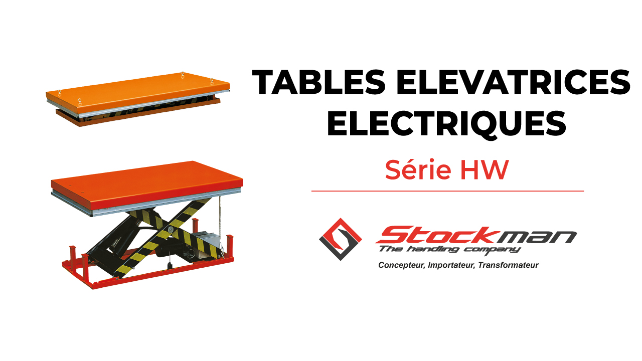 The electric lifting tables of the HW range