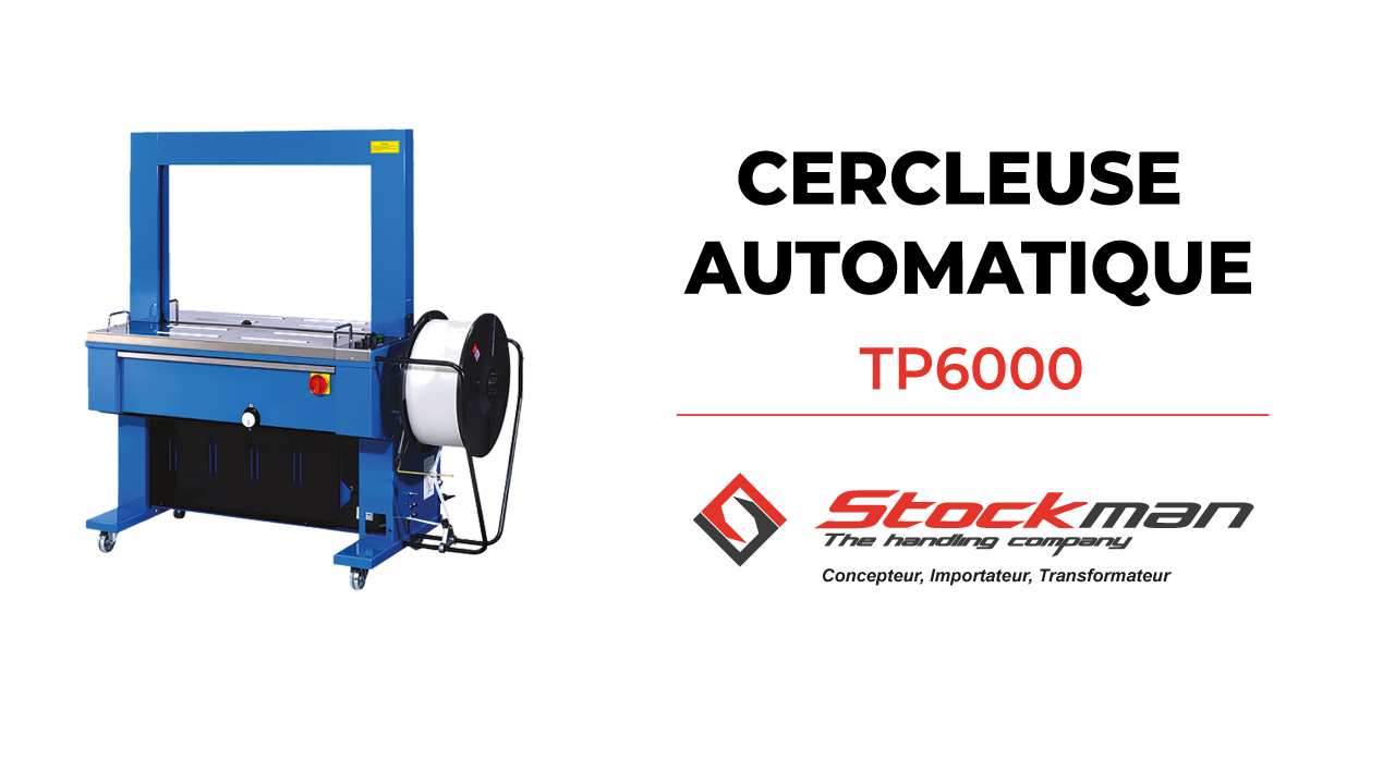 The TP6000 automatic strapping machine (2 models: 220V and 380V)