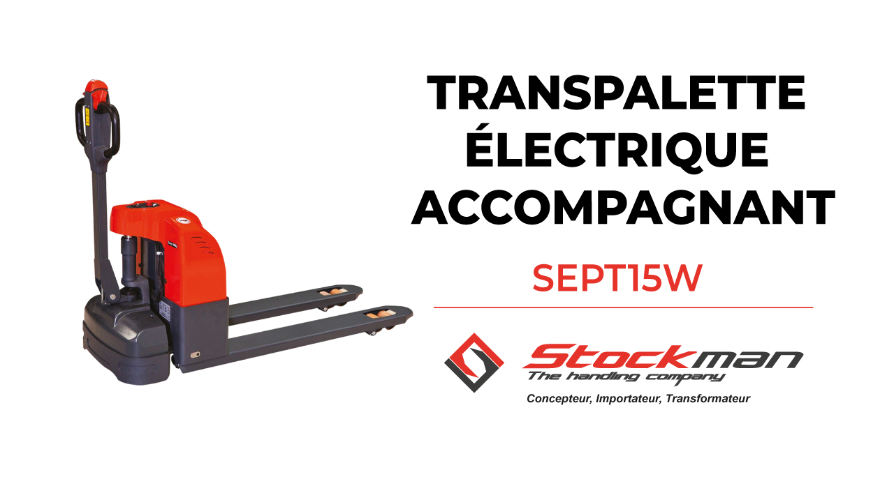 The SEPT15W and SPT15N electric and semi-electric pedestrian pallet trucks