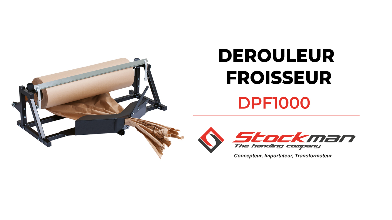 The DPF1000 paper roll dispenser / cutter / crumpler