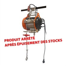 Electric wire rope winch 250 to 500 kg - 