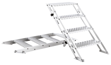 Adjustable ladder height: minimum 370 mm and maximum 855 mm for a width of 730 mm. - 