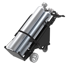 Mounting bracket for gas cylinder with a diameter of 530 mm - 