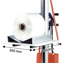 V-shaped reel holder for E250 semi-electric work positioner stacker - 