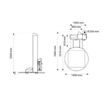 Premium stretch wrap machine with weighing precision scale - 