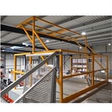 Mezzanine pivot safety gate - 