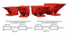 Self-tipping skip 320 to 2500 liters - 