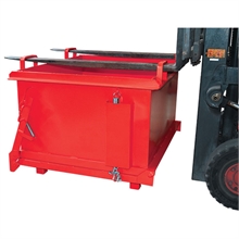 Hinged bottom skip 500 to 1100 liters - 