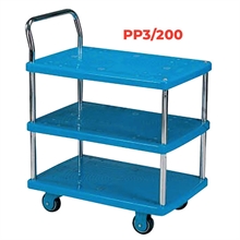 Plastic trolley and shelf trolley 200 kg - 