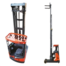 Reach truck with 1600 kg nominal capacity and up to 9500 mm standard lift - 