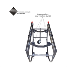 Steel rotating drum cart 300 kg - 