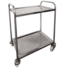 304 stainless steel shelf trolley 100 kg 2 or 3 shelves - 