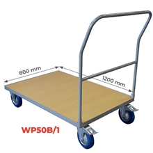 Timber platform trolley 500 kg - 