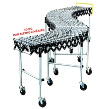 Steel skate wheel conveyor 70 kg per LM - 