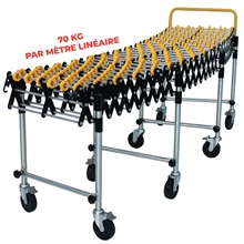 Plastic skate wheel conveyor 70 kg per LM - 