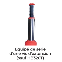 Single-cylinder rod bottle jack 3000 to 32000 kg - 