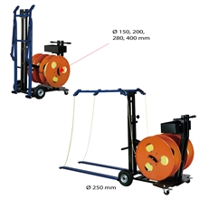 Mobile pallet strapping machine for PP and PET strap - 