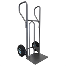 Steel hand truck with curved frame and closed handle 250 kg - 