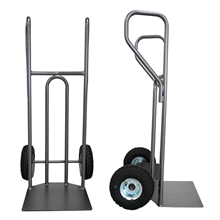 Steel hand truck with curved frame and closed handle 250 kg - 