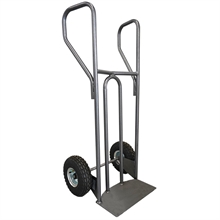 Steel hand truck with curved frame and closed handle 250 kg - 