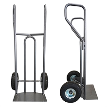 Steel hand truck with curved frame and closed handle 250 kg - 