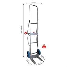 Steel sack truck for wooden crates 250 kg - 