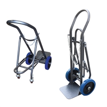 Single cylinder hand truck with retractable stand 120 kg - 