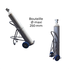 Single cylinder hand truck with retractable stand 120 kg - 