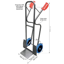 Oversized load steel sack truck 300 kg - 