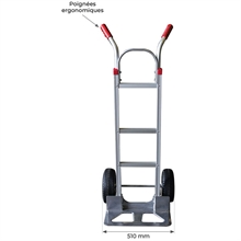 Aluminium sack truck with flat cross braces 250 kg - 