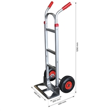 Aluminium sack truck with flat cross braces 250 kg - 