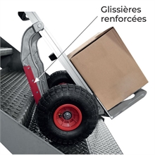 Aluminium sack truck with curved cross braces 250 kg - 