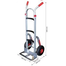 Aluminium sack truck with curved cross braces 250 kg - 