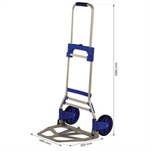 Aluminium folding collapsible sack truck 120 kg - 