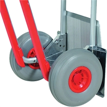 Aluminium keg sack truck with folding plate 300 kg - 