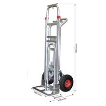 3 in 1 aluminium sack truck / trolley 250 / 350 kg - 