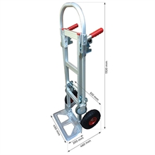 2 in 1 aluminium sack truck / trolley 250 / 350 kg - 