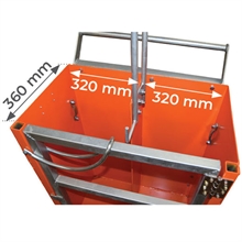Cylinder hand truck with lifting hoist - 