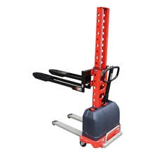 Gerbeur embarqué semi-électrique avec hauteur de chargement 800 mm et capacité 500 kg - 