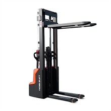 Electric stacker with AGM battery and 1300 kg load capacity - 